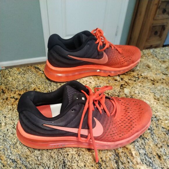 Nike Air Max 2017 Bright Crimson/Total Crimson/Black (849559-600) Men's Size 7.5 - Picture 5 of 12